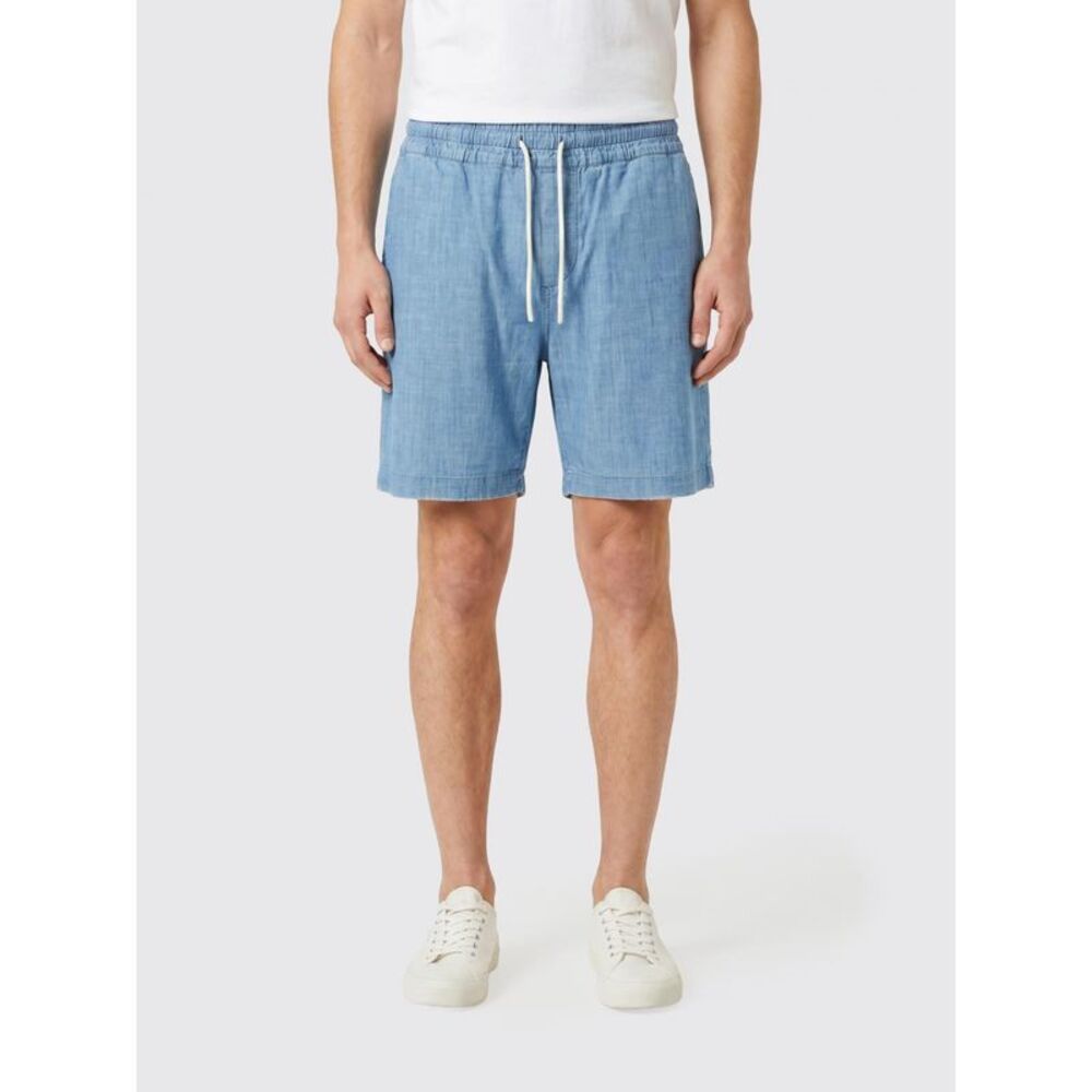Portuguese Flannel Shorts Men Gnawed Blue